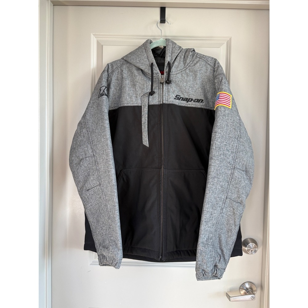 Snap-on 100th Anniversary Mid Atlantic Hooded Jacket Men's L Gray Black